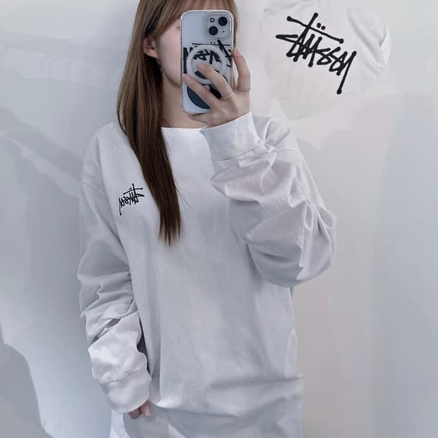스투시 베이직 롱슬리브