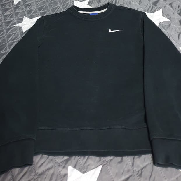 나이키 클럽 TF 라운드 맨투맨 블랙 (S)