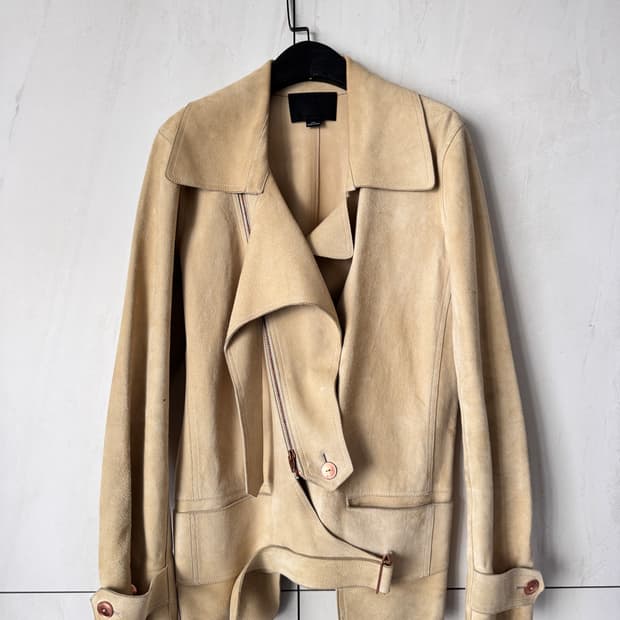 ALEXANDER WANG 스웨이드 자켓 베이지 Size 2(55,66사