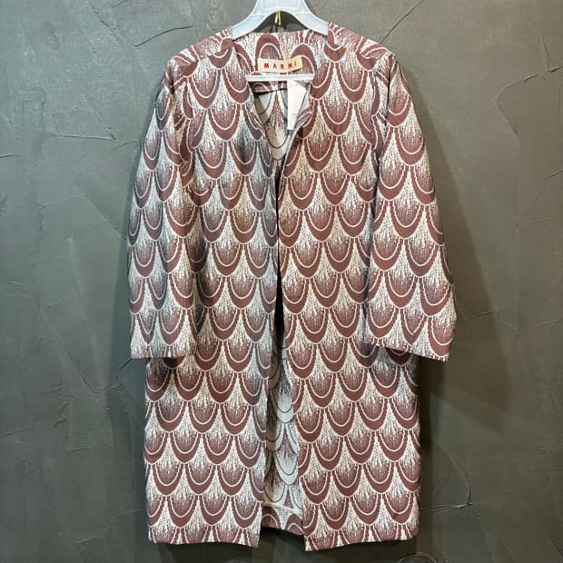 [40] MARNI 마르니 패턴 코트