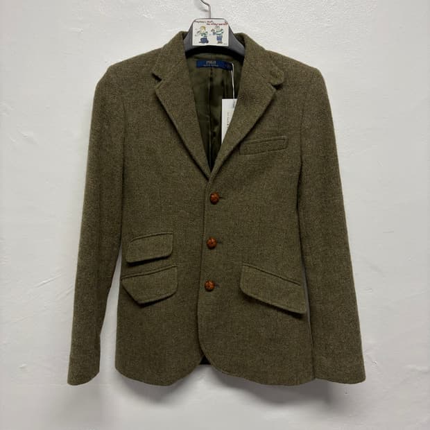 폴로 랄프로렌 헤링본 울 트위드 자켓