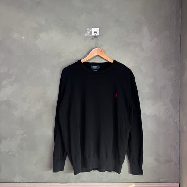 폴로 랄프로렌 라운드넥 니트 블랙