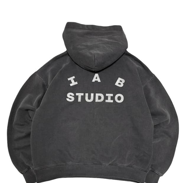 아이앱 스튜디오 차콜 피그먼트 후드티