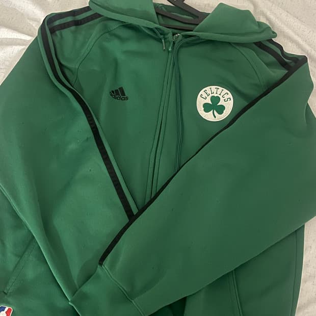 아디다스 보스턴 셀틱스 NBA 트랙탑 그린 후드 집업