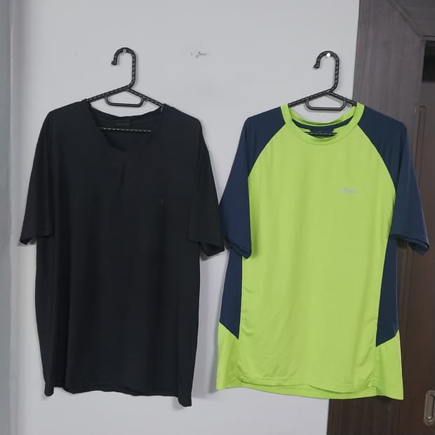 아식스 엘레강스 남자100 두벌 반팔