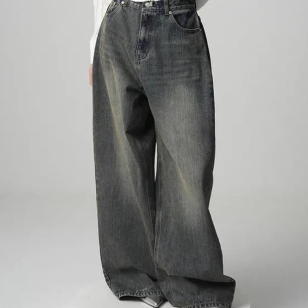 어반드레스 incision wide denim pants