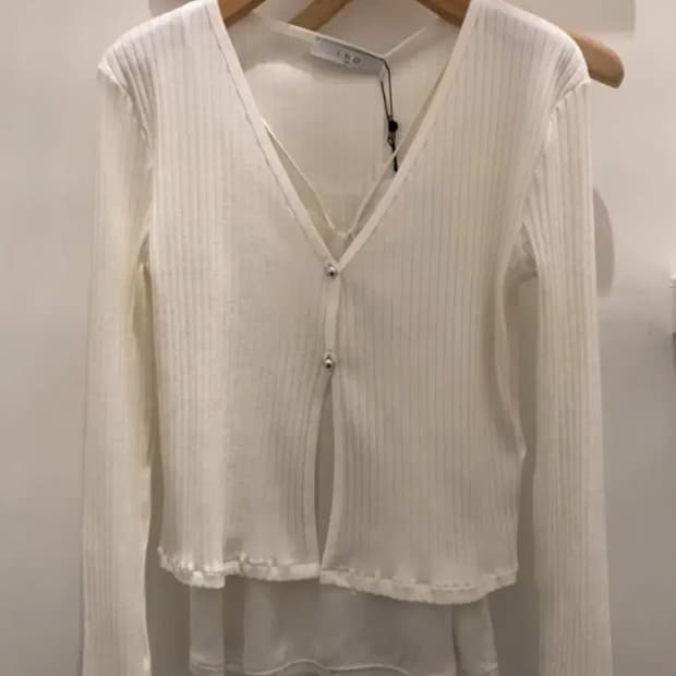 이로(iro) SILAS 립 가디건 화이트 S