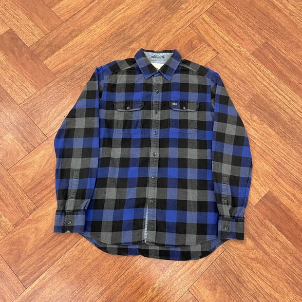 라코스테 포켓 체크 셔츠