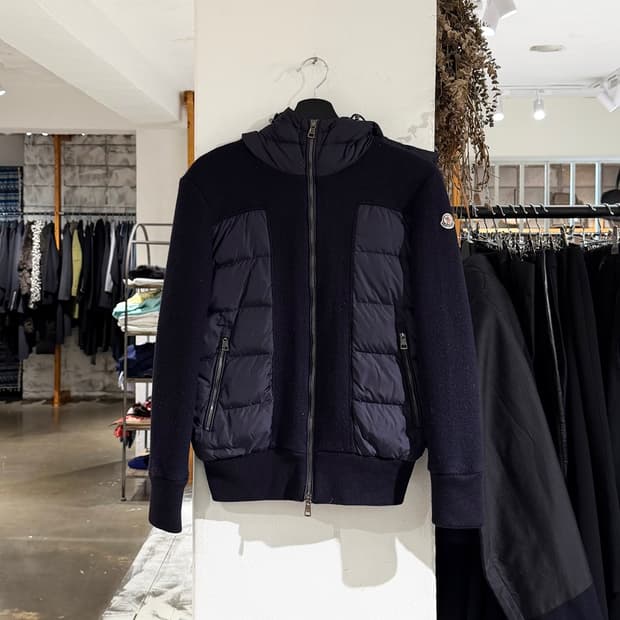 몽클레어 네이비 마글리아 가디건 패딩 집업 재킷