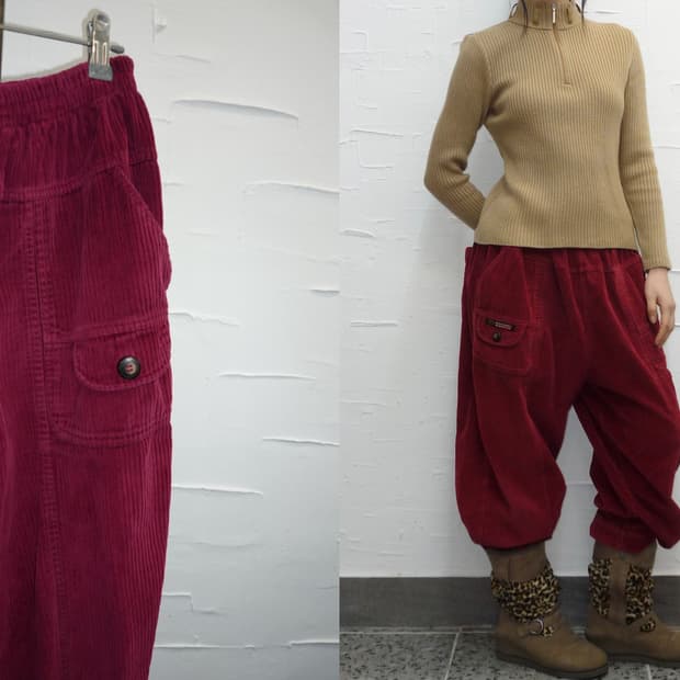 corduroy red pants