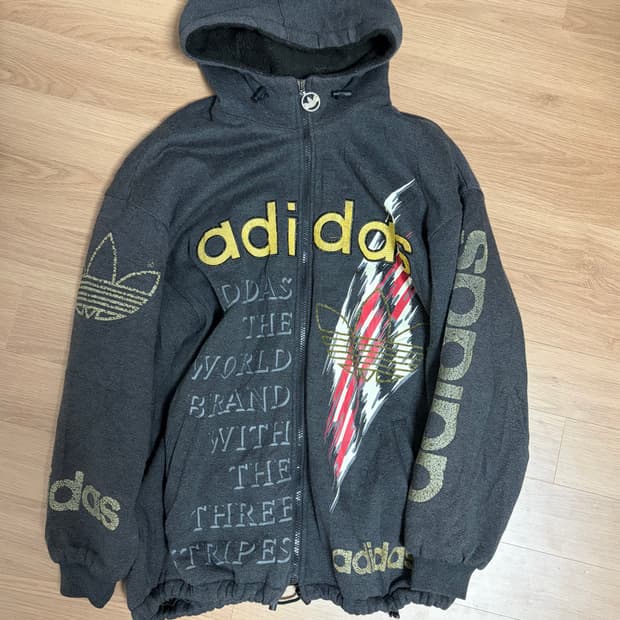 아디다스 빈티지 80s 90s 데상트 콜라보 올드 고전 후드집업 점퍼