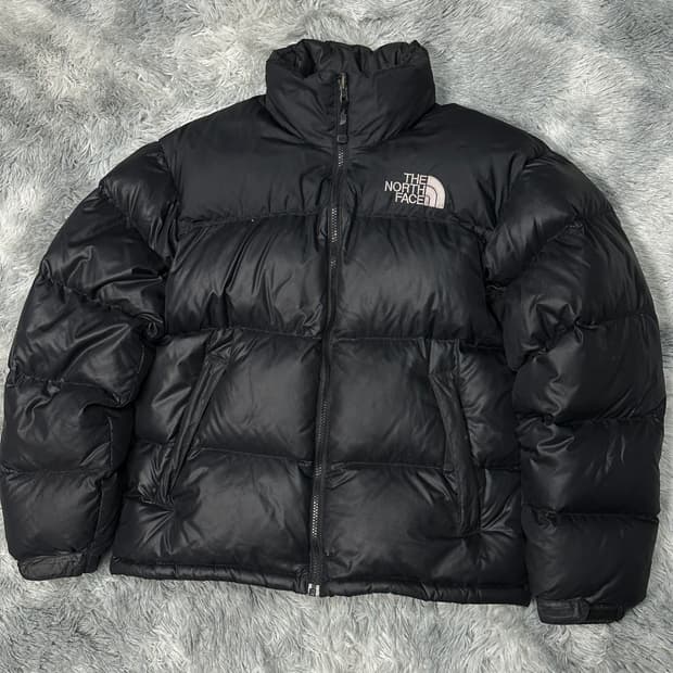 노스페이스 700 눕시 블랙 숏패딩 s