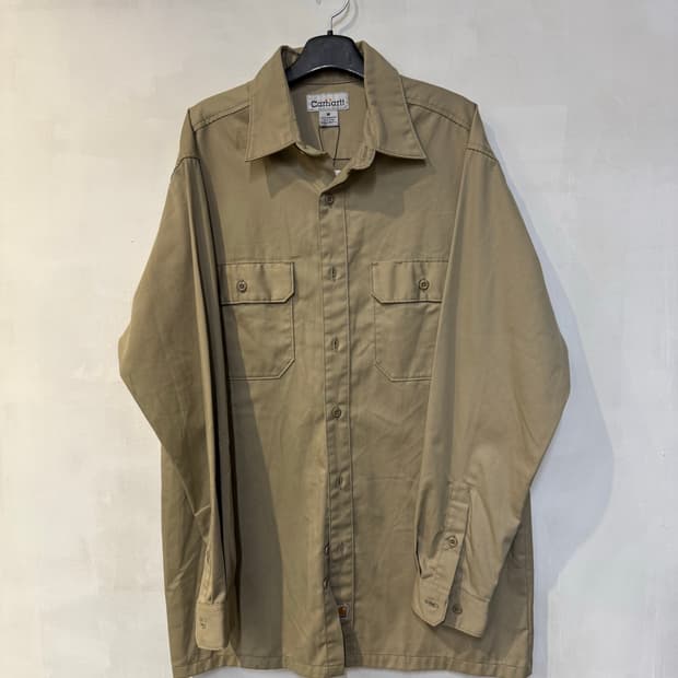 칼하트 베이지 투포켓 긴팔셔츠