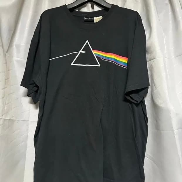 핑크 플로이드 밴드 티셔츠 반팔 블랙