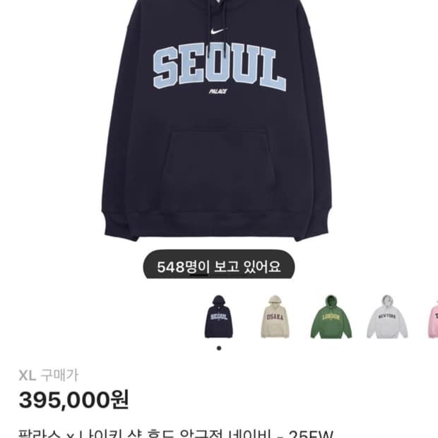 팔라스 나이키 후드