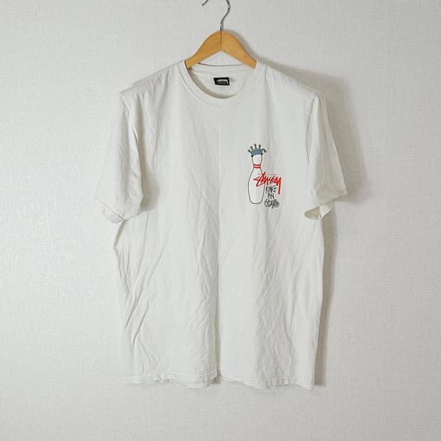 스투시 stussy 킹핀 반팔 티셔츠 화이트 M