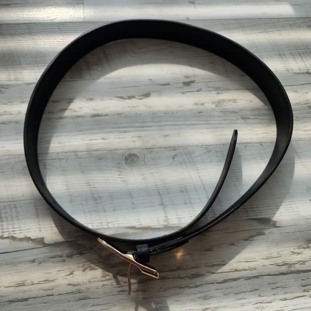 다크 브라운 가죽 벨트 팜. 31~36인치