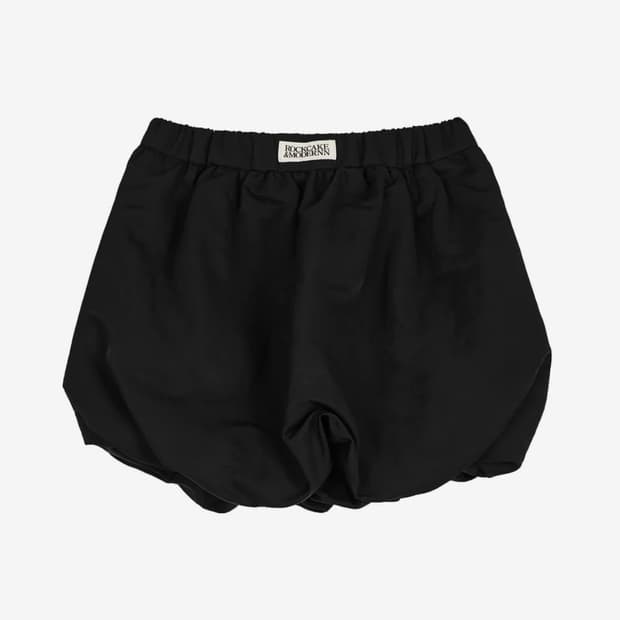 Nylon Shirred Balloon Skirt