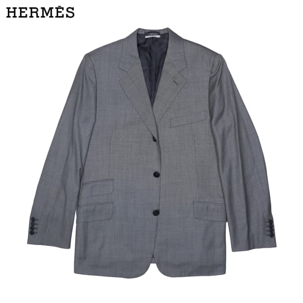 에르메스 쓰리 버튼 울 자켓