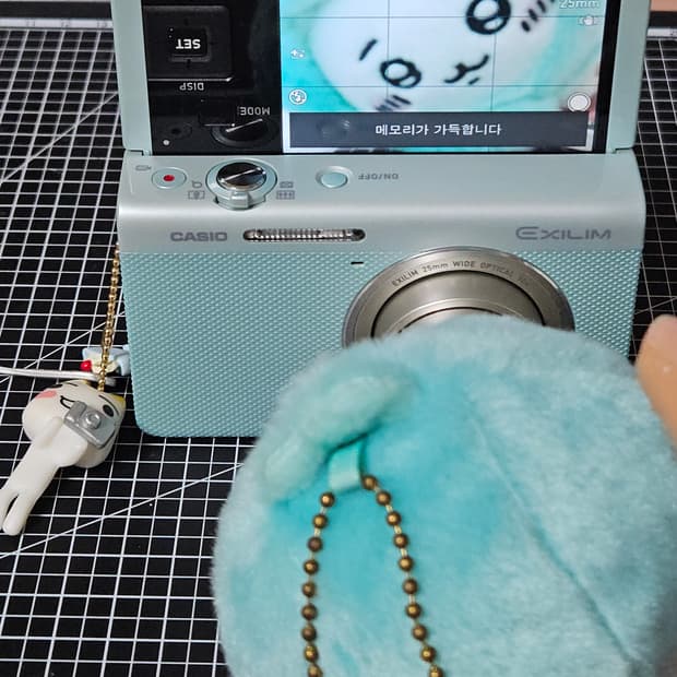 희귀) 카시오 엑슬림 ZR60 민트색 디카 풀박