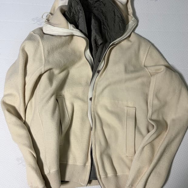 cp 니트 2in1 후드집업