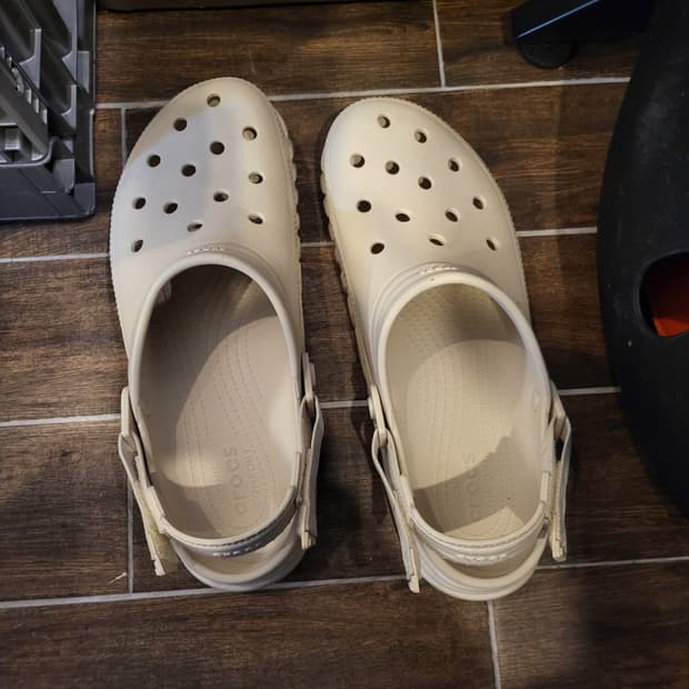 크록스 아이보리 샌들 슬리퍼 12사이즈