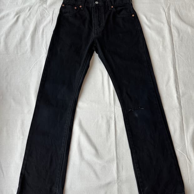 리바이스 517 흑청 부츠컷 데님 팬츠 29