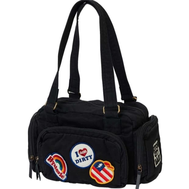 히스테릭 글래머 패치 스크래치 미니 보스턴 백