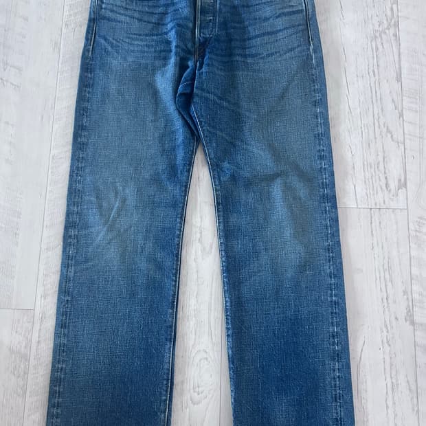 RRL 스트레이트 핏 힐스뷰 데님 33x32