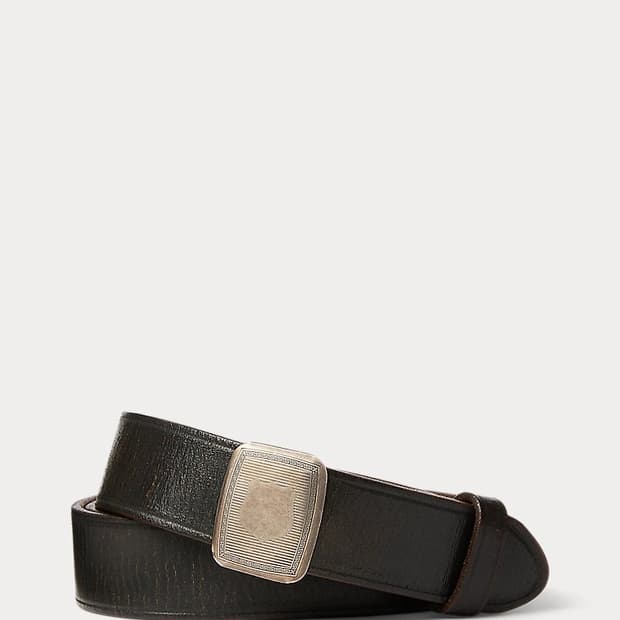 RRL 더블알엘 빈센스 레더 벨트 30
