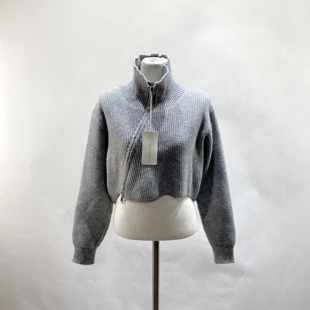 더틸버리 택새상품 여 크롭집업가디건 F