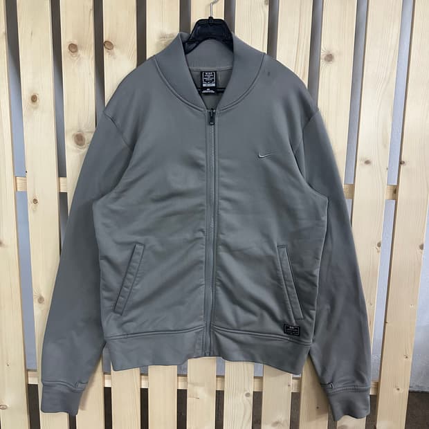 (M) 나이키 그레이 져지 트랙탑