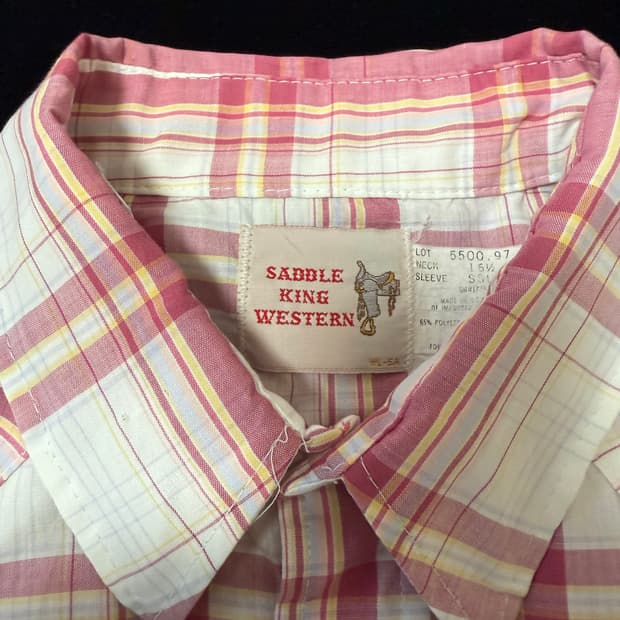 새들킹 웨스턴 체크셔츠