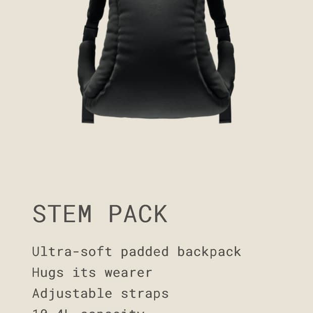 STEM PACK 패딩 백팩 & 미니백