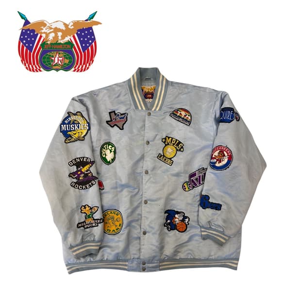 제프해밀턴 올드스쿨 NBA 바시티 자켓