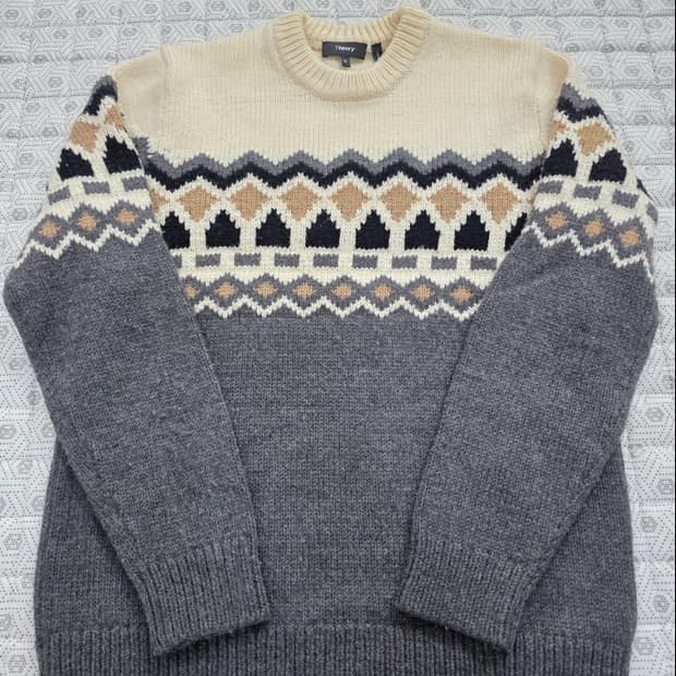 한섬 띠어리 Theory 패턴 니트95