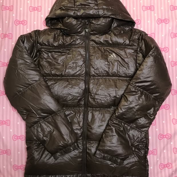 아디다스 초코브라운 패딩