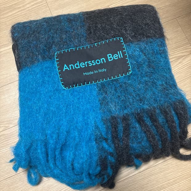 앤더슨벨 빅체크 머플러