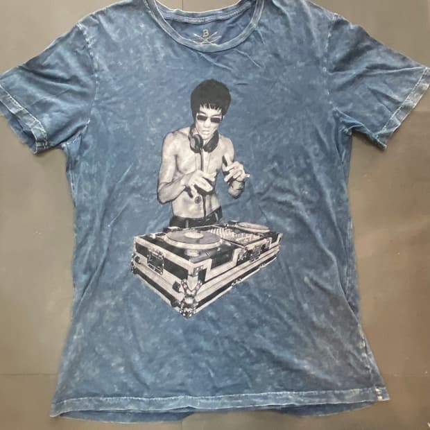 BNA78 브랜드의 브루스 리 프린팅 티셔츠