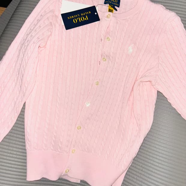 폴로 랄프로렌 니트 가디건 핑크 polo ralph lauren 
