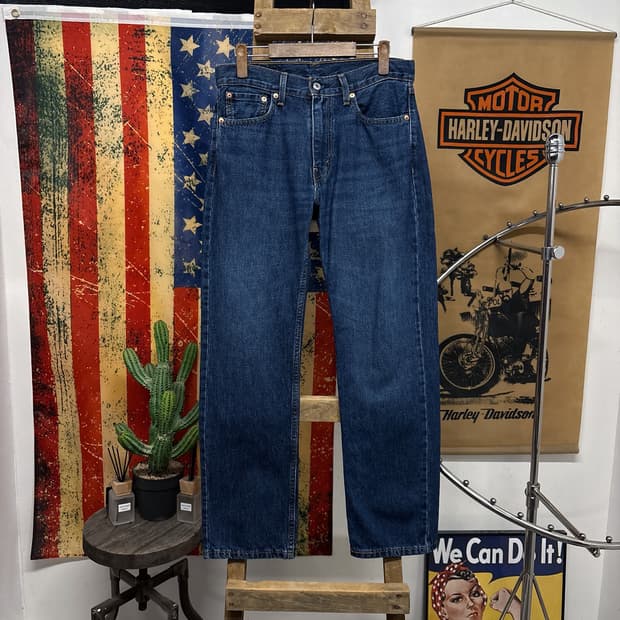 리바이스 555 릴렉스 스트레이트 빈티지 워싱 데님팬츠 N1234  