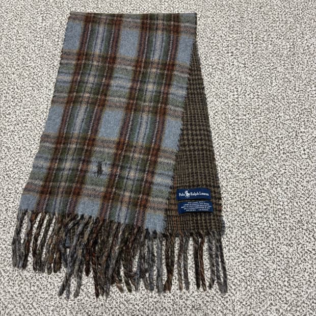 [택포,램스울80] 폴로 랄프로렌 투웨이 이태리 머플러 목도리 [A+]