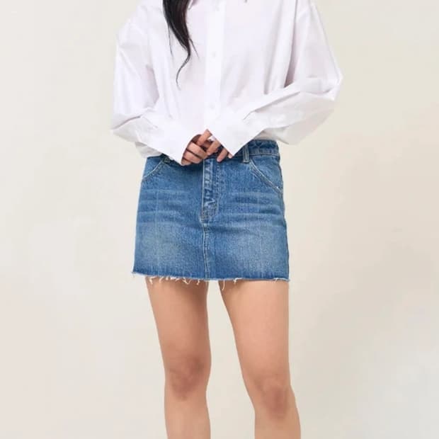 PLAC 데님 미니스커트