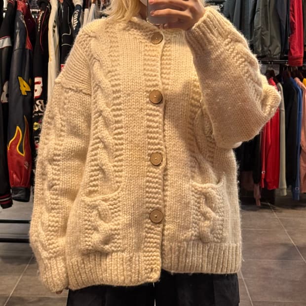 [NO.9] VTG 꽈배기 니트 가디건
