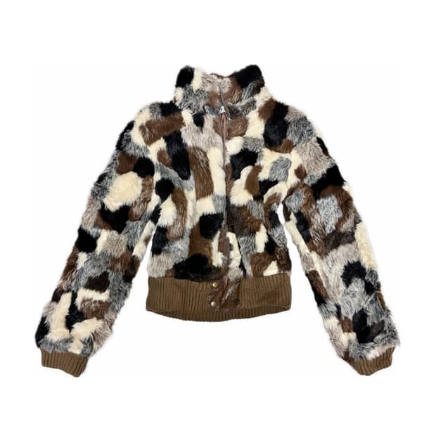 y2k 펑크 긱시크 퍼자켓 라떼갸루 히메갸루 오네갸루 로걀 크루빈티지