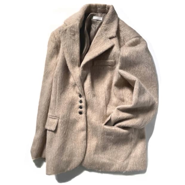 김아홉 베이지 헤어 싱글자켓