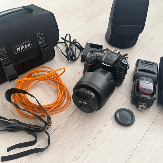 니콘 dslr D750 + 니콘 24-70mm 렌즈 + 니콘 스트로보