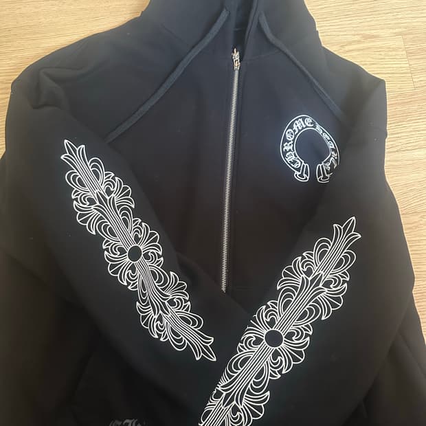 크롬하츠 홀스슈 플로랄 플리스 후드집업 L사이즈 (105)