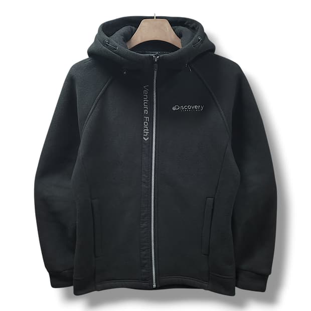 [95] 디스커버리 익스페디션 블랙 후드 플리스 자켓