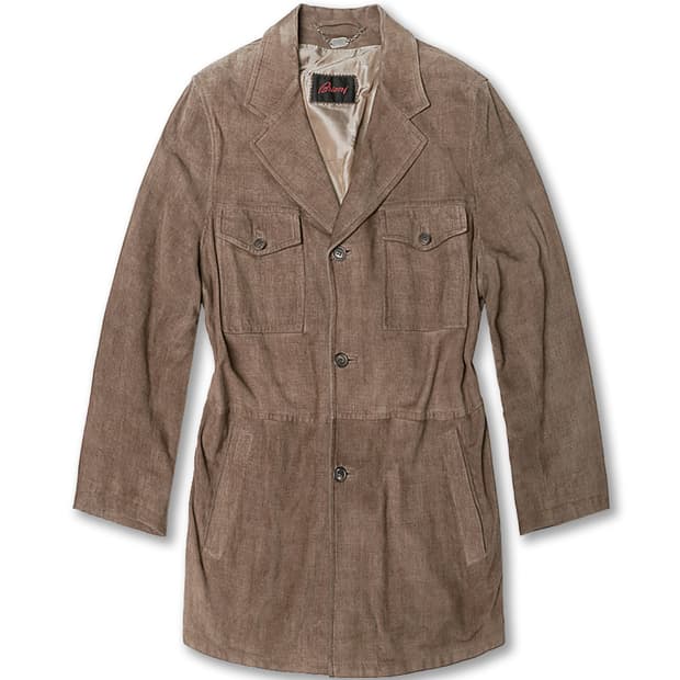 브리오니 [Brioni] 럭셔리 명품 베라 펠라 스웨이드 코트